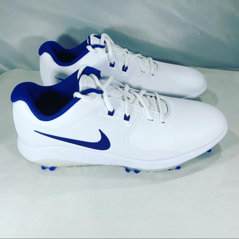 New Nike Vapor Pro Golf White Blue Mens Golf Shoe - Picture 9 of 9